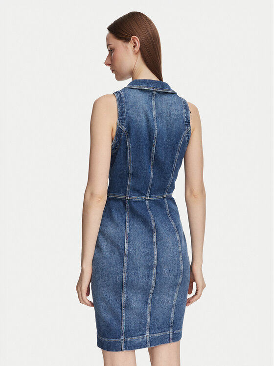 Guess Guess Φόρεμα τζιν W6YK24 D1763 Μπλε Slim Fit