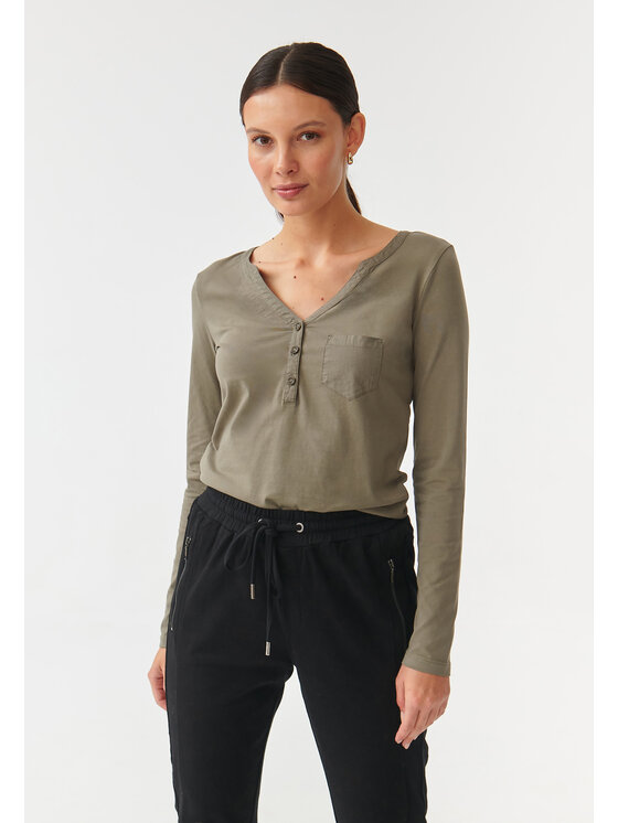 TATUUM TATUUM Bluzka ASTRID Khaki Classic Fit