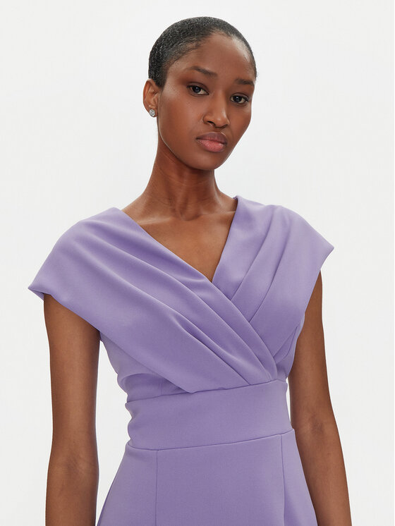 Rinascimento Rinascimento Sukienka koktajlowa CFC0122760003 Fioletowy Regular Fit
