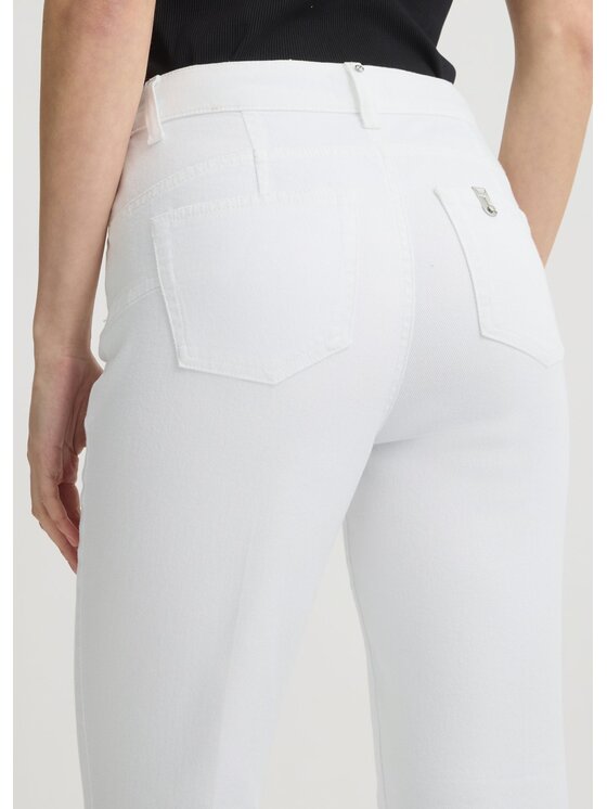Liu Jo Liu Jo Spodnie materiałowe WA5465T181611111 Biały Regular Fit