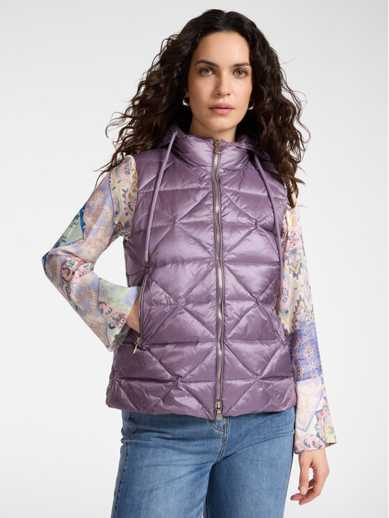 Elena Mirò Elena Mirò Giubbotto piumino F806P000192N0F9 Viola Slim Fit
