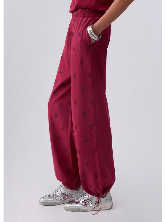 Liu Jo Liu Jo Pantaloni di tessuto TA6102JS008L9029 Rosso Regular Fit