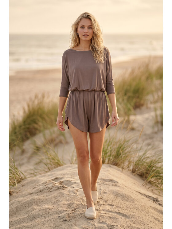 FIGL FIGL Ολόσωμη φόρμα M1349 Καφέ Oversize