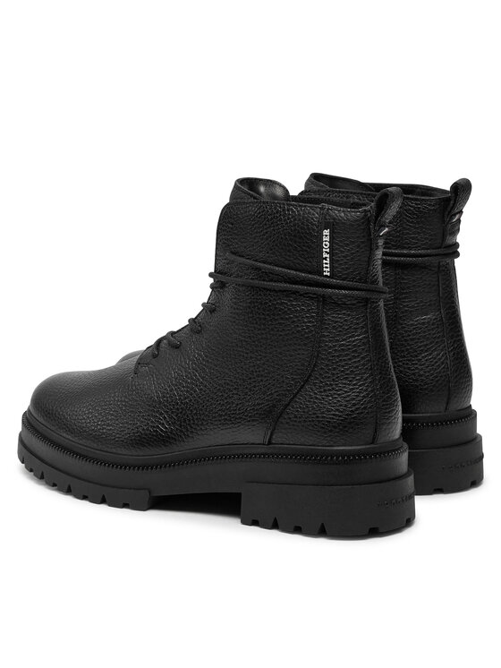 Tommy Hilfiger Tommy Hilfiger Μπότες Th Chunky Tl Lace Up Boot FM0FM05270 Μαύρο