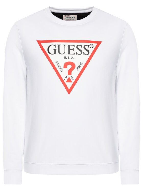 Guess Guess Džemperis M0BQ37 K7ON1 Balta Slim Fit