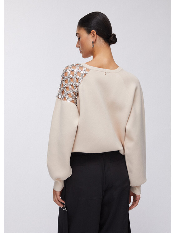 Liu Jo Liu Jo Maglione PA6030MS99EX0753 Bianco Regular Fit