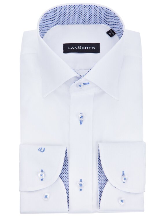 Lancerto Lancerto Koszula Almeria 3 KO051117000200 Biały Slim Fit