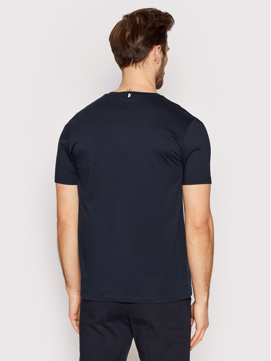 BOSS Boss Majica Tessler 150 50468395 Mornarsko modra Slim Fit