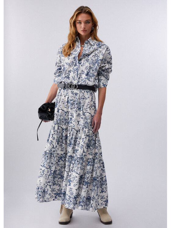 Liu Jo Liu Jo Spódnica maxi UA6356T4853P9274 Niebieski Regular Fit