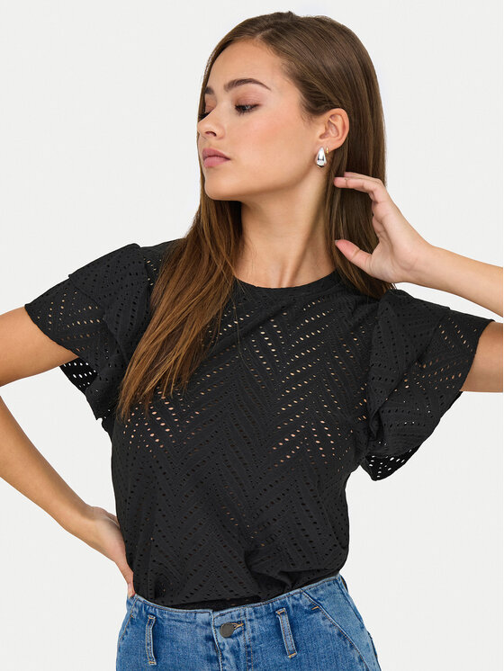 JDY JDY Блузка Carla 15351452 Чорний Regular Fit