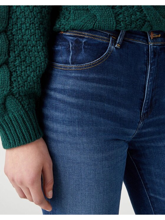 Wrangler Wrangler Jeans HIGH SKINNY Blu Regular Fit