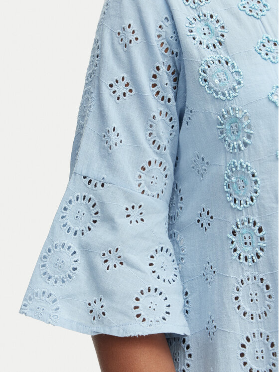 Iconique Iconique Φόρεμα πουκάμισο IC25-006 Μπλε Relaxed Fit