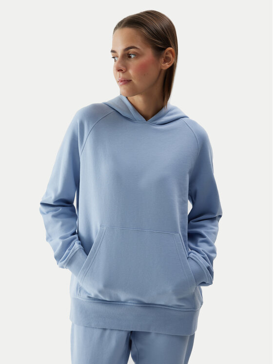 4F 4F Mikina 4FWSS24TSWSF0955 Modrá Regular Fit