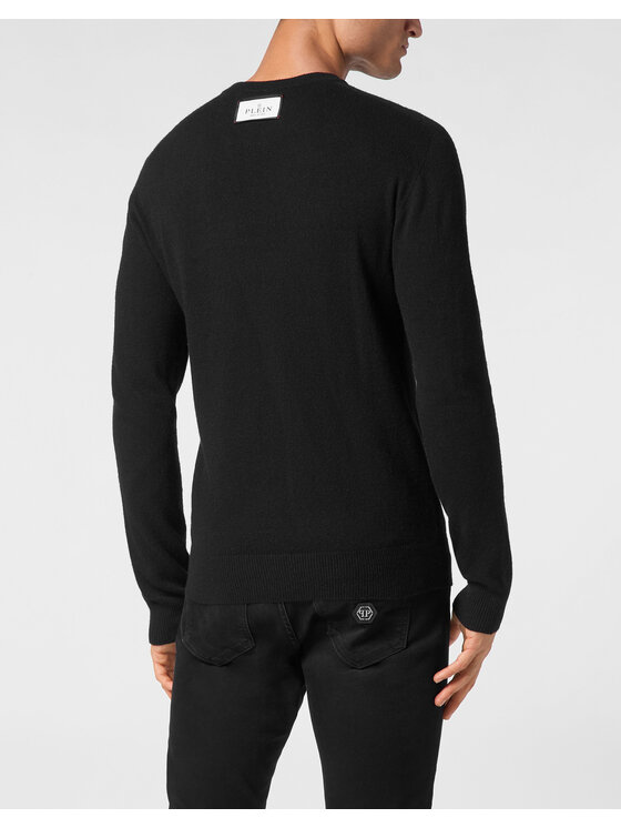 PHILIPP PLEIN PHILIPP PLEIN Longsleeve 19681 Czarny Regular Fit