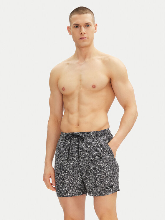 Calvin Klein Swimwear Calvin Klein Swimwear Plavecké šortky KM0KM01120 Čierna Regular Fit