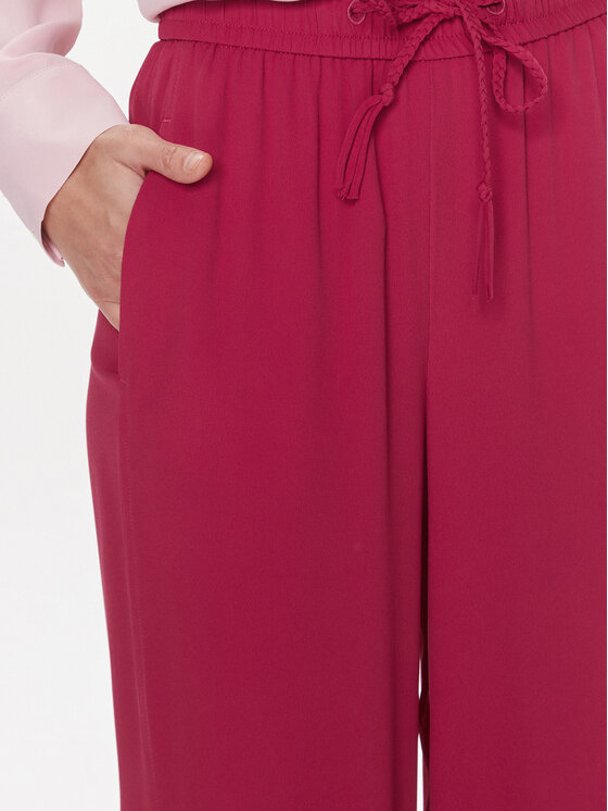 Marella Marella Hlače iz tkanine Ribelle 2413131134 Rdeča Regular Fit