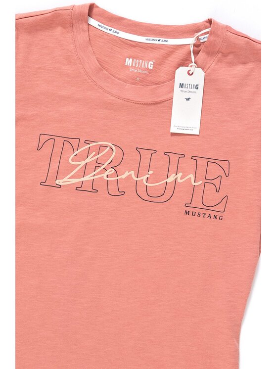 Mustang Mustang T-shirt ALEXIA C PRINT Arancione Regular Fit