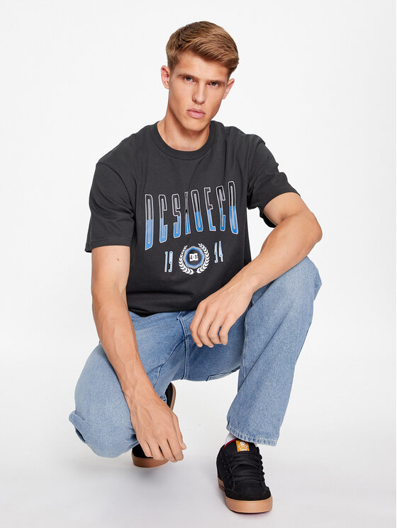 DC DC Póló Dropout Tees ADYZT05304 Fekete Regular Fit