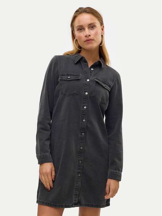 Vero Moda Vero Moda Jeans haljina Jennie 10310968 Crna Regular Fit