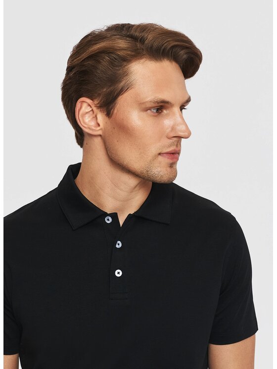 Pako Lorente Pako Lorente Polo P26SF-TX-015 Czarny Classic Fit