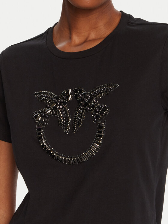PINKO PINKO T-särk Quentin 100535 A2RN Must Regular Fit