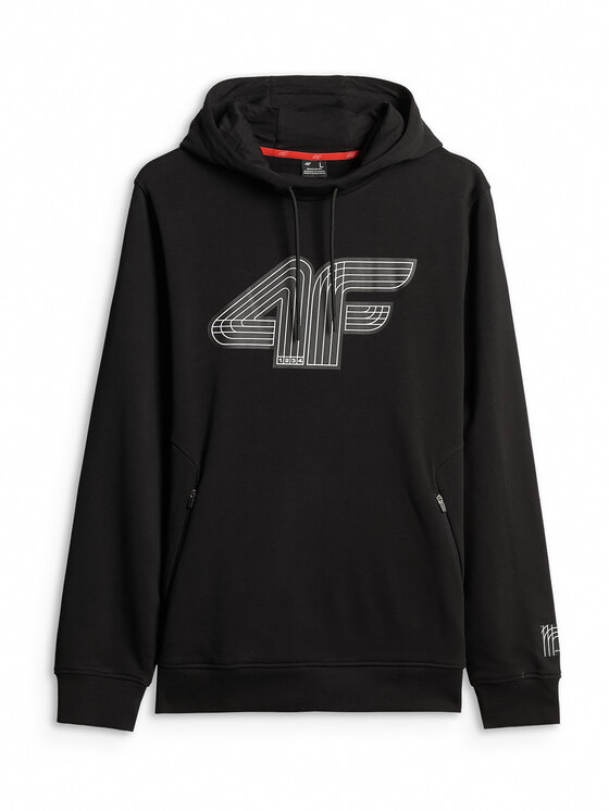 4F 4F Bluza COMMERCIAL 3 Czarny Regular Fit