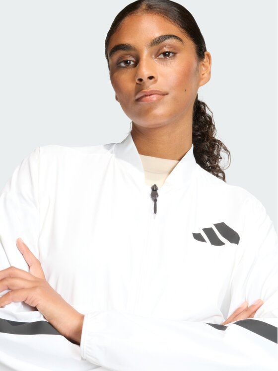 adidas adidas Kurtka bomber 159196 Biały Loose Fit