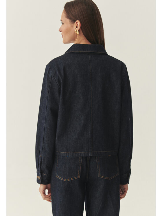 TATUUM TATUUM Jeansová bunda BOXA Tmavomodrá Classic Fit