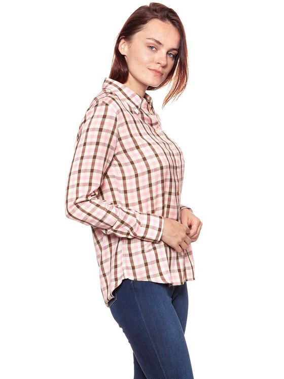 Wrangler Wrangler Koszula 1 PKT SHIRT Różowy Regular Fit