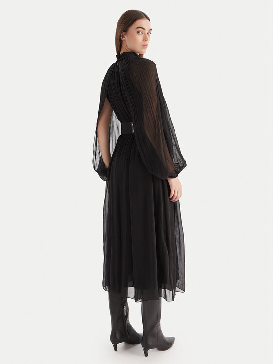 KAOS KAOS Abito da cocktail RI1GX006 Nero Regular Fit