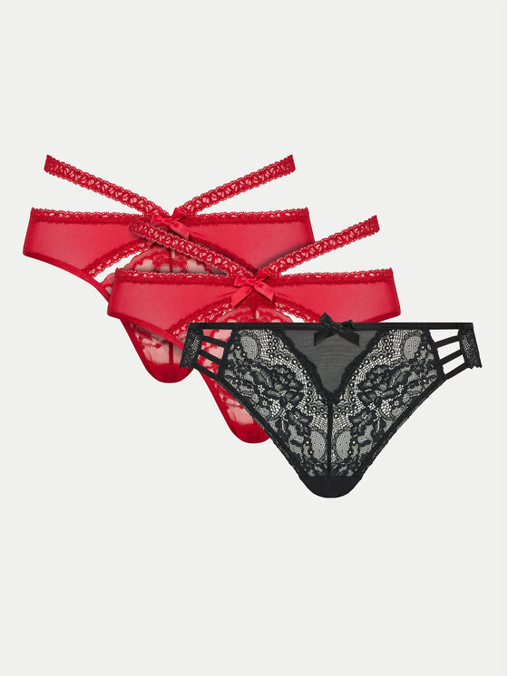 Hunkemöller Hunkemöller 3 db brazil alsó 300280 Piros