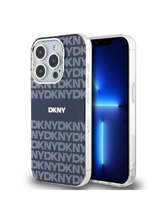 Etui na telefon DKNY, Niebieskie, Apple iPhone 15 Pro Max