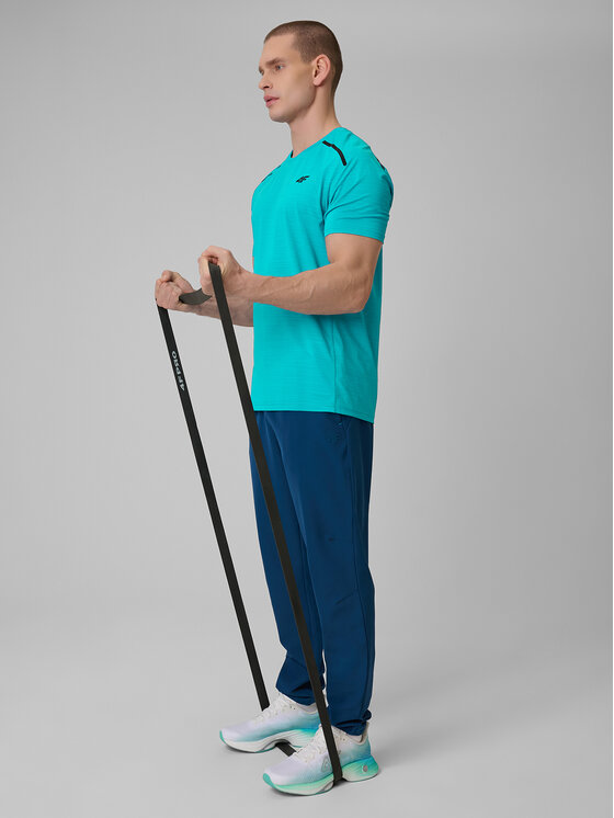 4F 4F Koszulka techniczna active Turkusowy Regular Fit