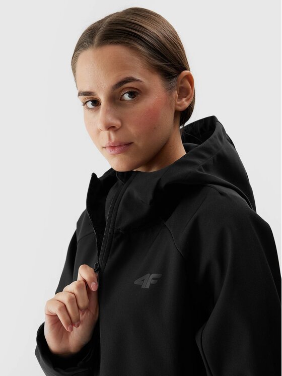 4F 4F Giacca softshell 4FWSS24TSOFF216-20S Nero Regular Fit