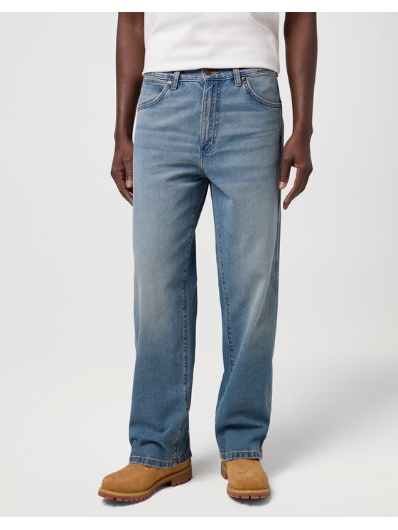 Wrangler Wrangler Jeansy Loose Straight Niebieski Straight Leg