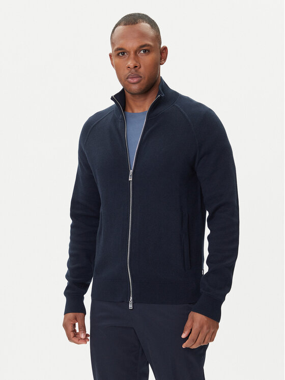 BOSS Kardigan H-Idino 50543150 Granatowy Regular Fit