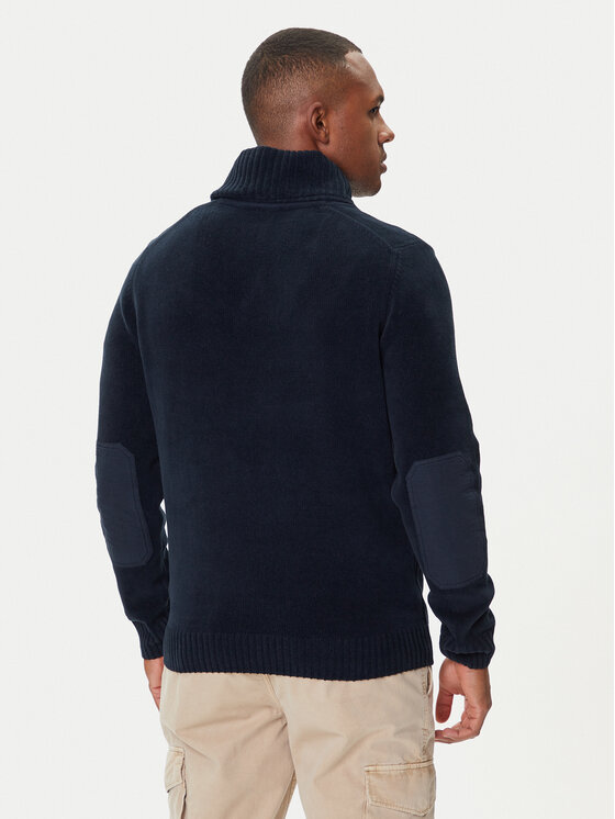 Aeronautica Militare Aeronautica Militare Sweter 252MA1574UL00539 Granatowy Regular Fit