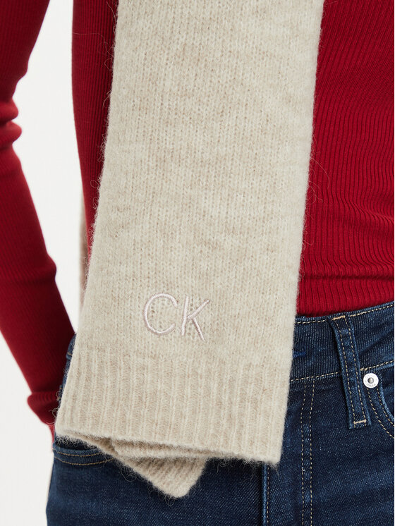 Calvin Klein Calvin Klein Fular Embroidery Airy K60K612610 Bej