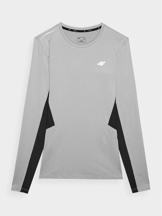 4F 4F Longsleeve 4FWAW24TFLOM252-27S Grigio Slim Fit