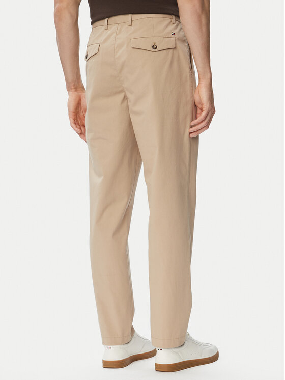 Tommy Hilfiger Tommy Hilfiger Текстилни панталони Harlem MW0MW43158 Бежов Straight Fit