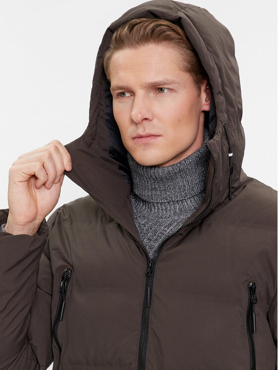4F 4F Zimska jakna 4FAW23TDJAM246 Khaki Regular Fit