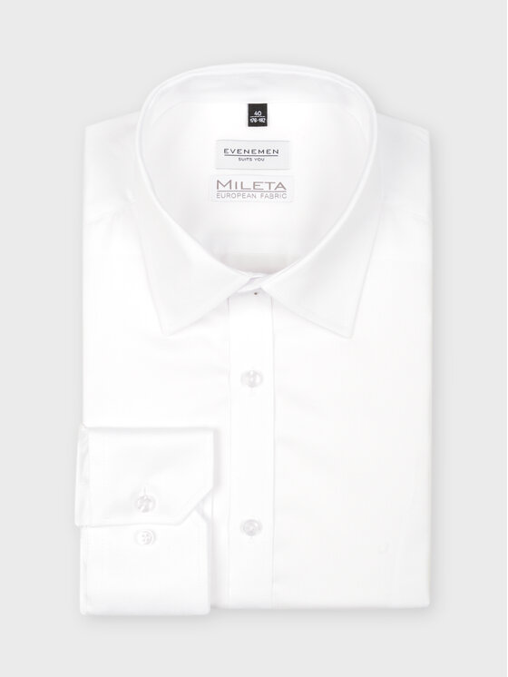 Evenemen Evenemen Koszula Punto Biały Slim Fit