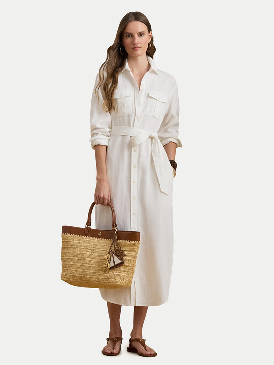LAUREN RALPH LAUREN Rochie tip cămașă 200P13685001 Écru Regular Fit