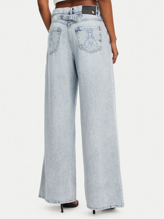Patrizia Pepe Patrizia Pepe Džínsy 2P1697/D070-CA61 Modrá Wide Leg