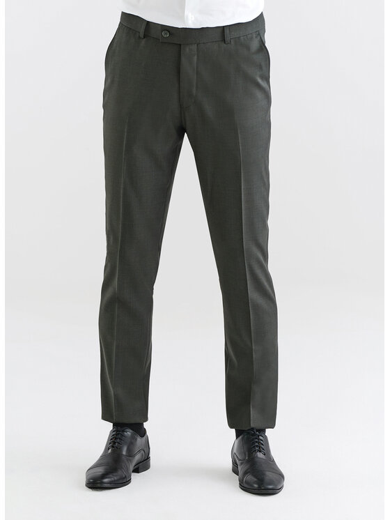 Pako Lorente Pako Lorente Spodnie garniturowe P23SF-6G-013 Zielony Slim Fit
