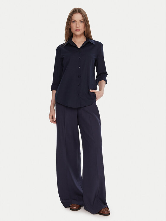 United Colors Of Benetton United Colors Of Benetton Риза 5WPQDQ0AX Тъмносин Regular Fit
