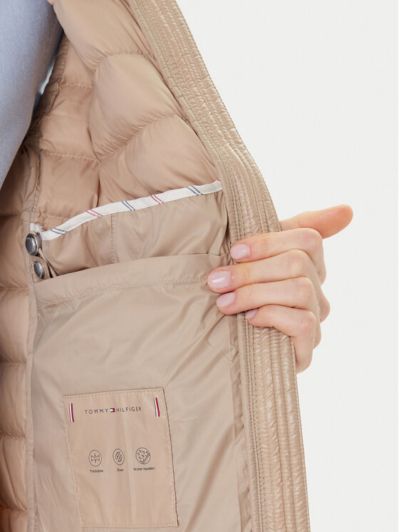 Tommy Hilfiger Tommy Hilfiger Αμάνικο Μπουφάν WW0WW45499 Μπεζ Regular Fit