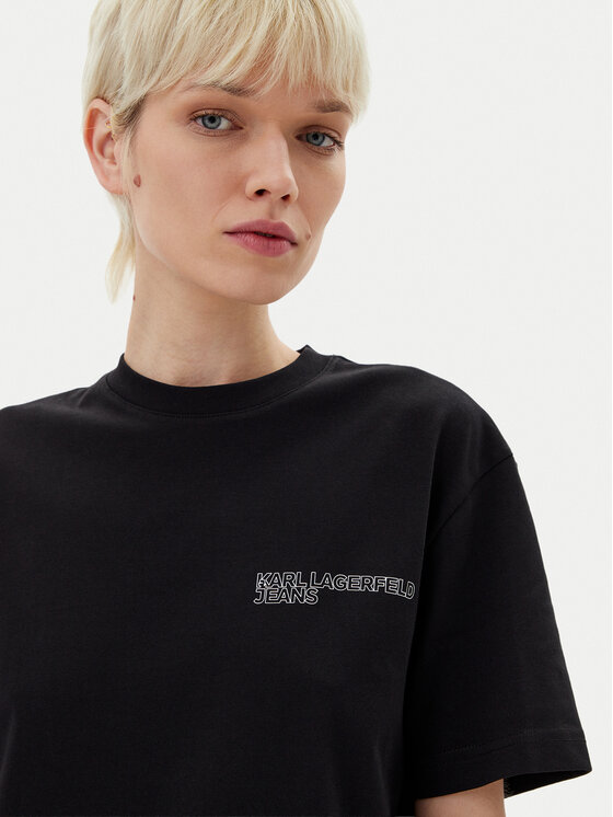 KARL LAGERFELD KARL LAGERFELD Haljina za svaki dan A2W13036 Crna Regular Fit