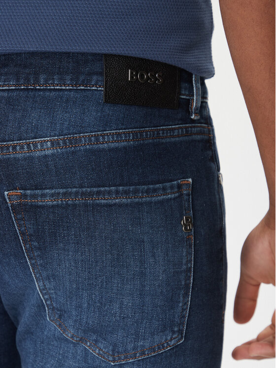BOSS BOSS Jeansy H-Delaware 50537390 Granatowy Slim Fit