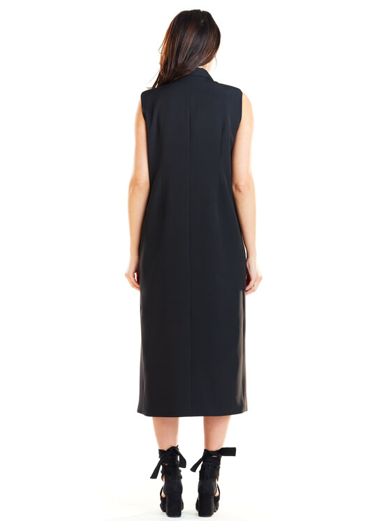 Awama Awama Kamizelka A279 Czarny Basic Fit
